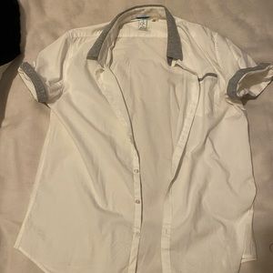 Calvin Klein shirt sleeve modern dress shirt